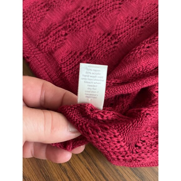 Set of four burgundy black green cream winter infinity scarves - Picture 11 of 15